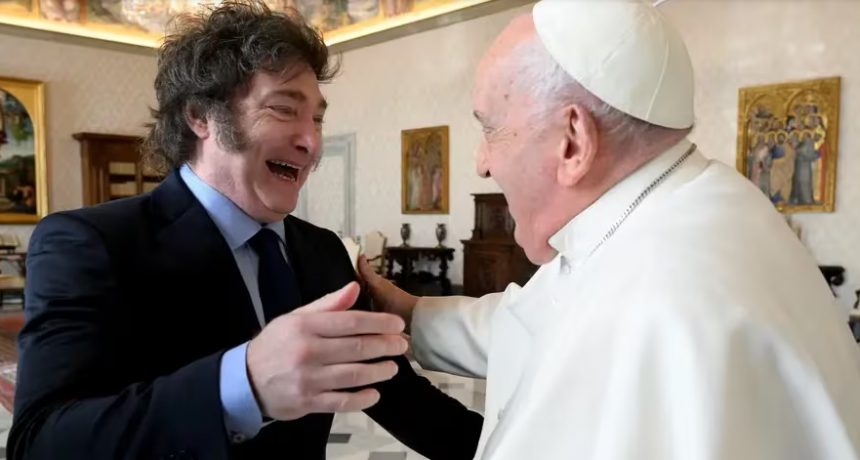 Milei y el papa Francisco estuvieron reunidos durante una hora en el Vaticano