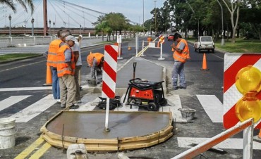 Construyen isletas y extienden bicisenda en la Costanera Oeste