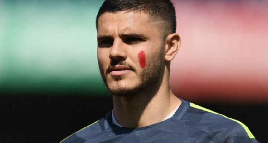 El motivo por el cual Mauro Icardi salió a jugar con una mancha roja en la cara