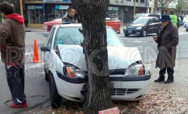 Durante la mañana de este jueves, se produjo un accidente calle San Luis y Crespo.