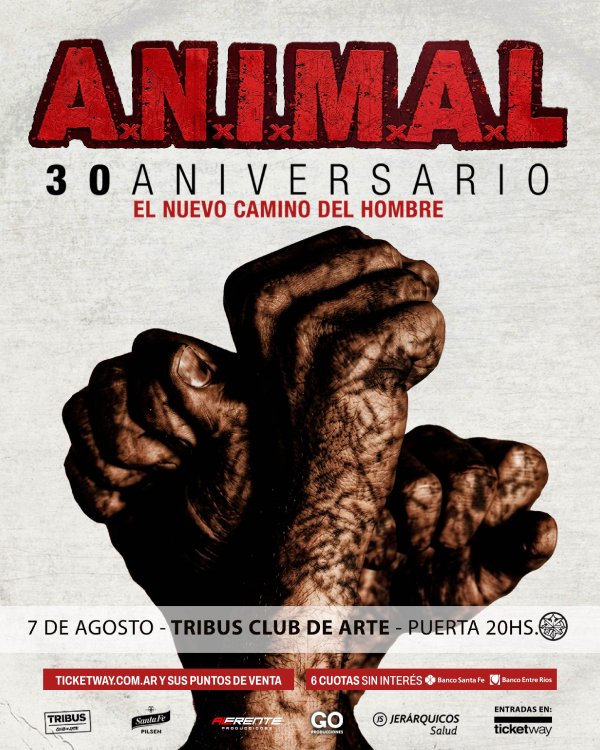 A.N.I.M.A.L festeja los 30 a&ntilde;os de &ldquo;El Nuevo Camino Del Hombre&rdquo; con un show &uacute;nico