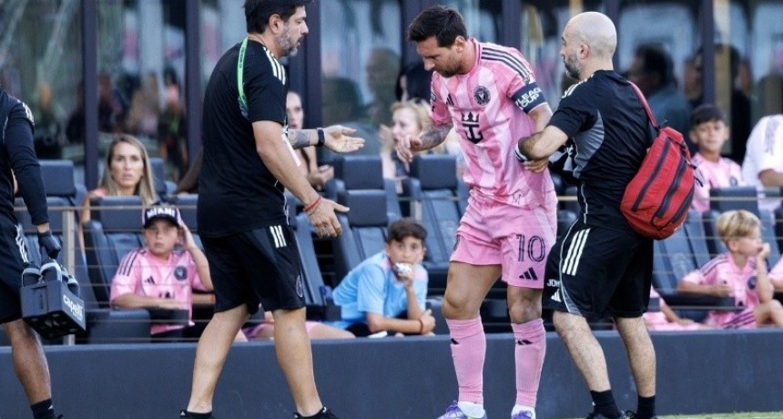 Lionel Messi sufre una 