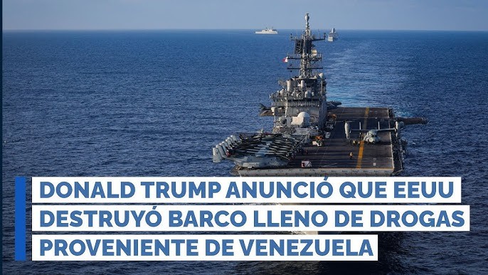 Donald Trump anunció que fuerzas de Estados Unidos hundieron una embarcación con drogas procedente de Venezuela