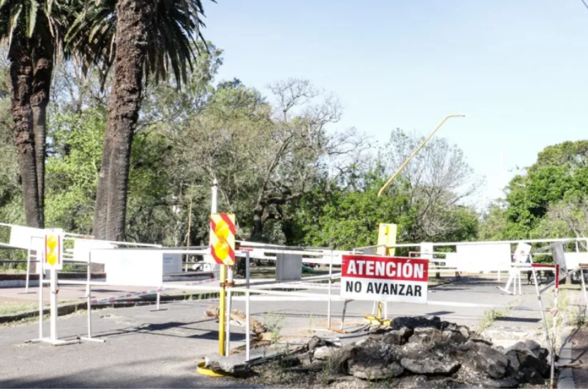 Reparan el puente del Parque Garay
