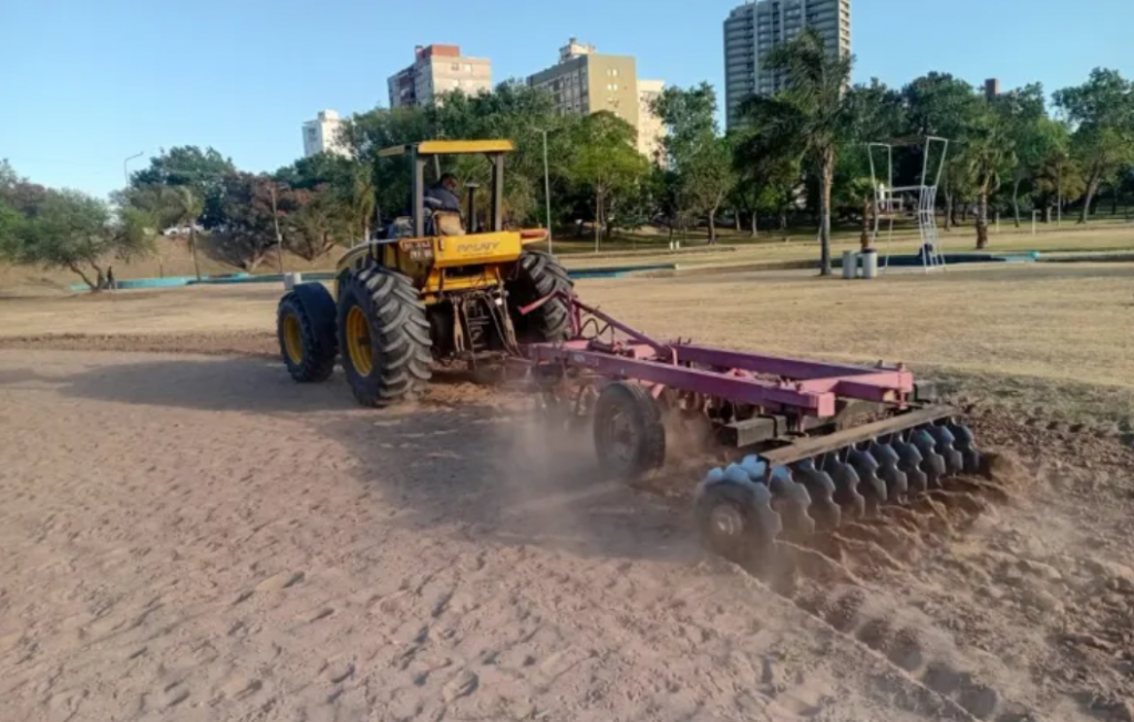 Temporada de verano: avanzan las tareas en el parque del Sur y Garay