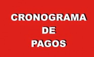 Cronograma de pago de haberes a los agentes provinciales