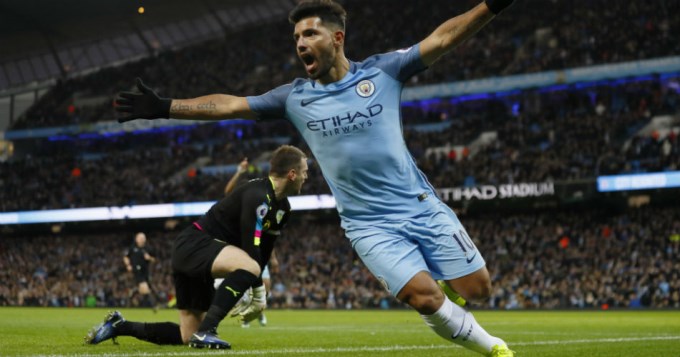 El "Kun" meti&oacute; uno para el triunfo del City