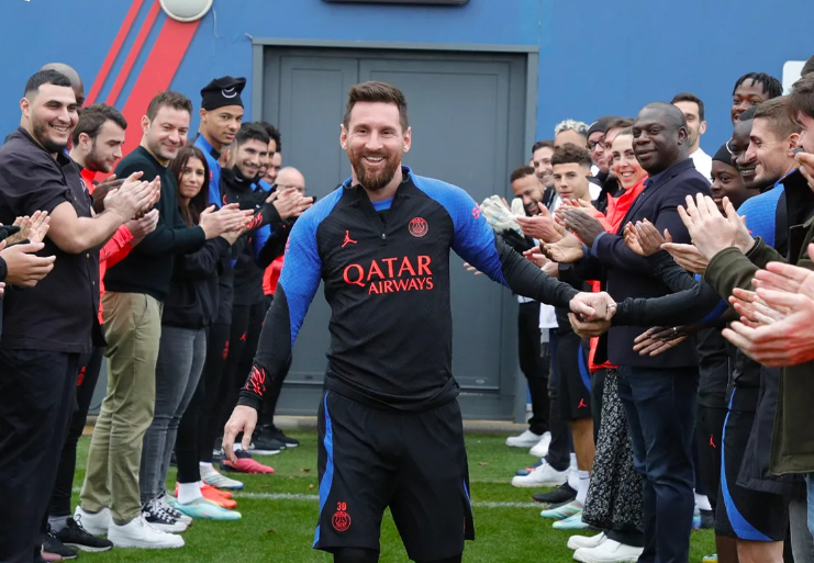 El primer grito de gol del año para Messi
