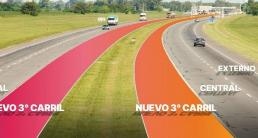 Puede haber demoras, Comienza la construcci&oacute;n del tercer carril en la autopista Rosario-Santa Fe