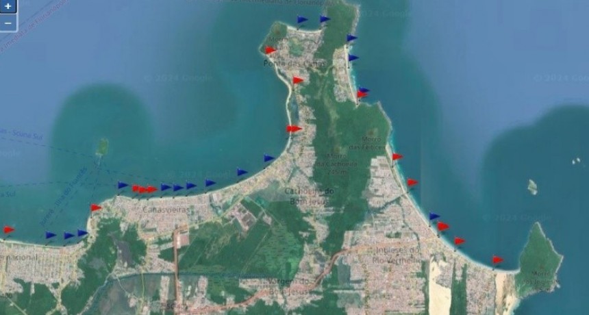 Brasil: publican mapa de playas seguras de Florian&oacute;polis tras brote de gastroenteritis