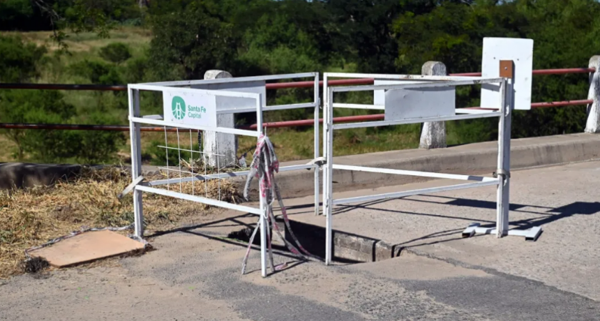 Inician las obras para reparar el hundimiento en el puente a Colastin&eacute; Sur: habr&aacute; corte total del tr&aacute;nsito y desv&iacute;o de colectivo