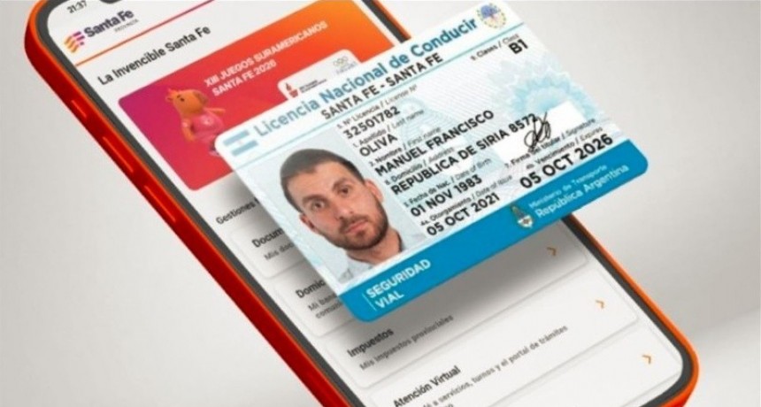 Las licencias de conducir digitales ya son válidas para manejar dentro de la provincia