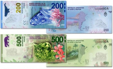 Por un billete de $500 pagan $505 y por uno de $100, $99