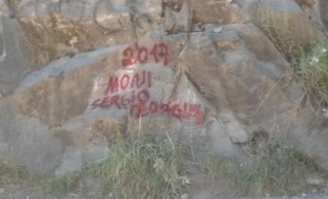Una santafesina pint&oacute; con aerosol las sierras de C&oacute;rdoba
