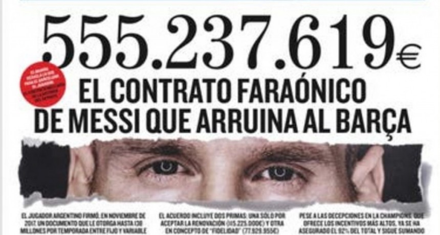 Messi es acusado de tener un contrato que arruinar&aacute; al Barsa