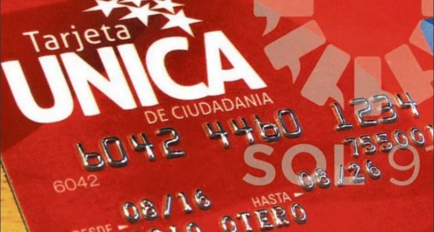 Tarjeta &Uacute;nica de Ciudadan&iacute;a: este lunes se trasfieren los fondos correspondientes a enero