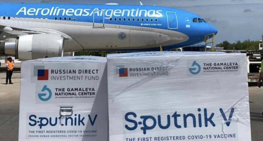 Sputnik V: llegan 400.000 nuevas dosis de la vacuna