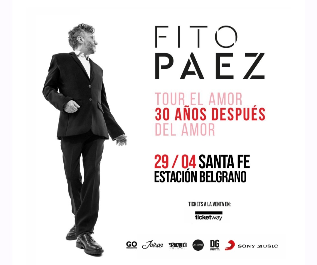 Fito Paez llega a Santa Fe para celebrar los 30 a&ntilde;os de "El Amor Despu&eacute;s del Amor"