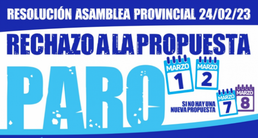 No arrancan las clases: docentes paran 48 horas