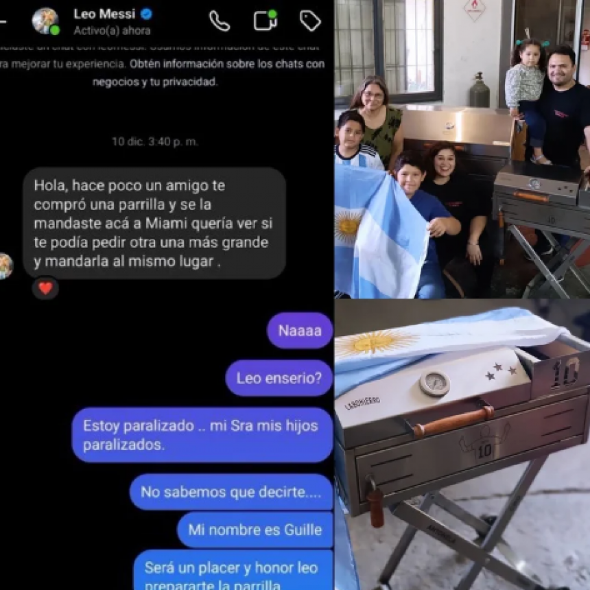 Messi compr&oacute; una parrilla por Instagram y las redes explotaron