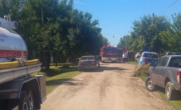 Mujer murió tras incendiarse su casa en Funes