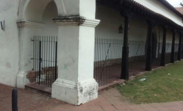 En el convento San Francisco enrejaron la galer&iacute;a para evitar actos de vandalismo