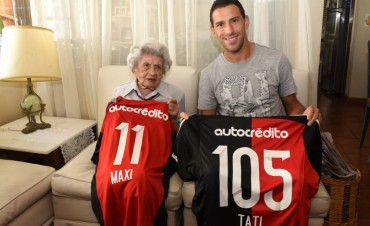 Maxi Rodr&iacute;guez le cumpli&oacute; el sue&ntilde;o a Tita, la abuela de 105 a&ntilde;os que anhelaba conocerlo