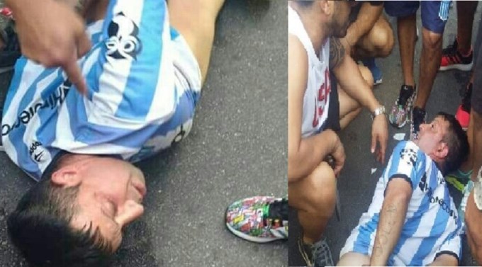 Atan, orinan y meten pistola en el ano a barra de Racing
