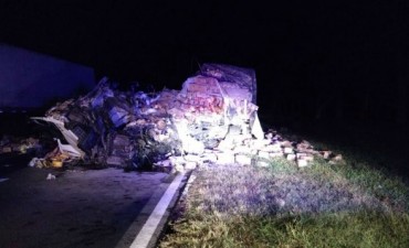 Choque entre dos camiones cerca de Venado Tuerto