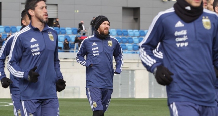 Segundo entrenamiento de la Selecci&oacute;n Argentina