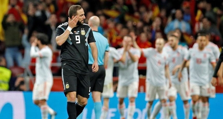 Argentina recibi&oacute; una paliza en Madrid