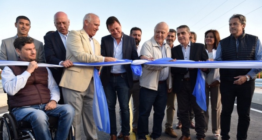Lifschitz inaugur&oacute; el puente que une San Lorenzo y Puerto General San Mart&iacute;n