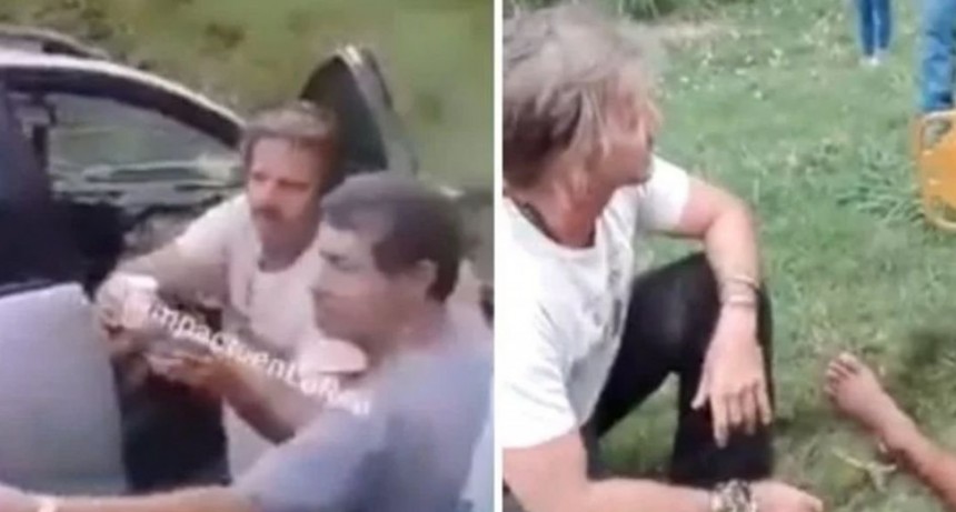 Facundo Arana asisti&oacute; a heridos en accidente en la autopista Santa Fe - Rosario