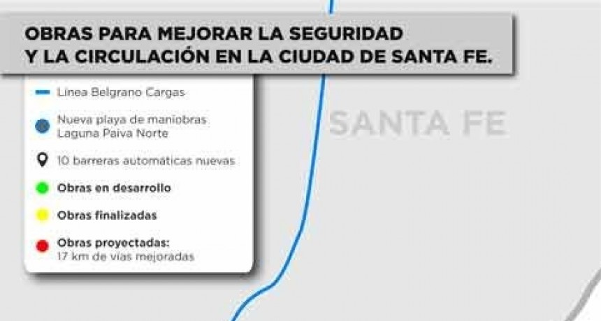 Obras para mejorar la circulaci&oacute;n del tren en Santa Fe