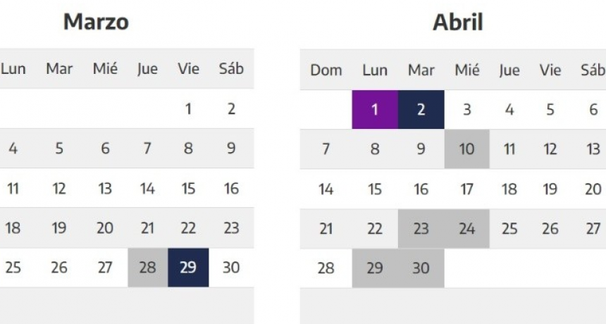 Marzo y se viene el fin de semana m&aacute;s largo del a&ntilde;o: tendr&aacute; hasta seis d&iacute;as
