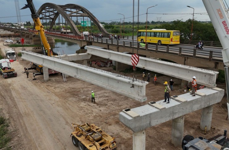 El nuevo puente Santa Fe&ndash;Santo Tom&eacute; ya supera el 35% de ejecuci&oacute;n