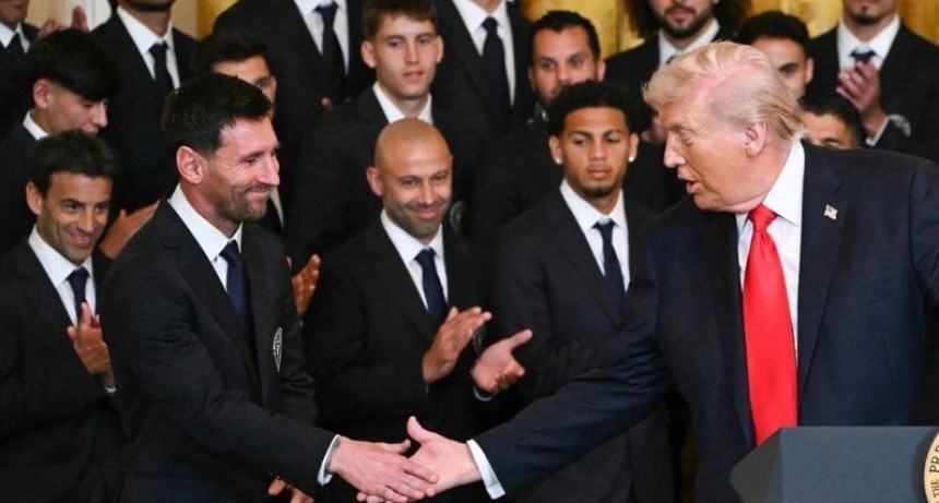 Lionel Messi y Donald Trump, juntos en la Casa Blanca