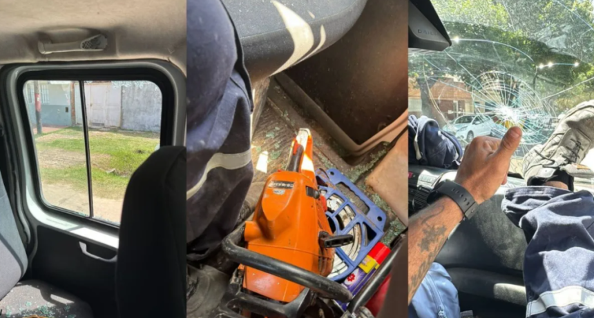 Atacaron a piedrazos a una cuadrilla de la EPE en barrio Villa del Parque