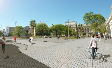 Se presenta la remodelación de la plaza 25 de Mayo