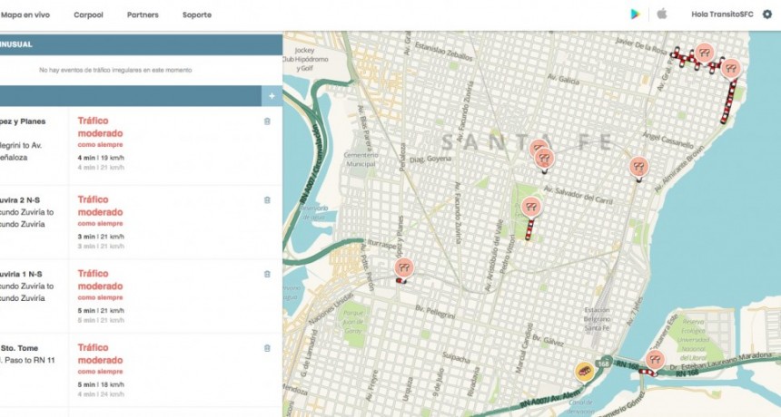 Santa Fe se asoci&oacute; con Waze