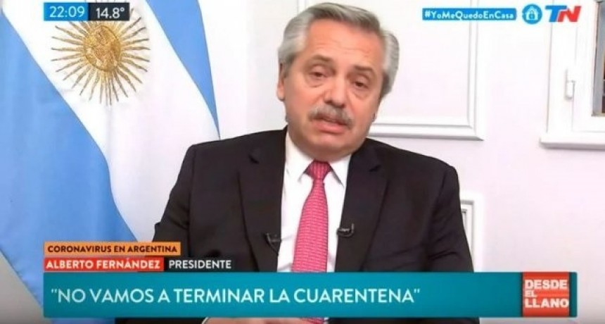 Alberto Fern&aacute;ndez: "La cuarentena va a seguir, pero podemos flexibilizarla"