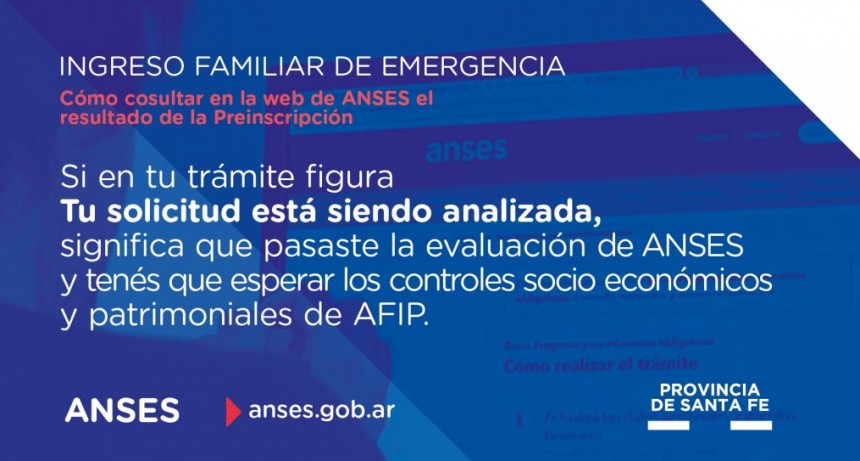 Anses brinda precisiones sobre las consultas por el Ingreso Familiar de Emergencia
