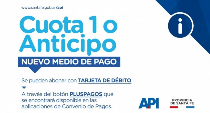 La provincia pone en marcha un nuevo medio de pago para los convenios de API