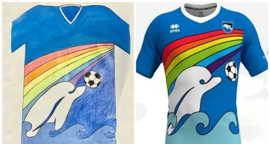 Pescara utilizar&aacute; una camiseta dise&ntilde;ada por un ni&ntilde;o de seis a&ntilde;os
