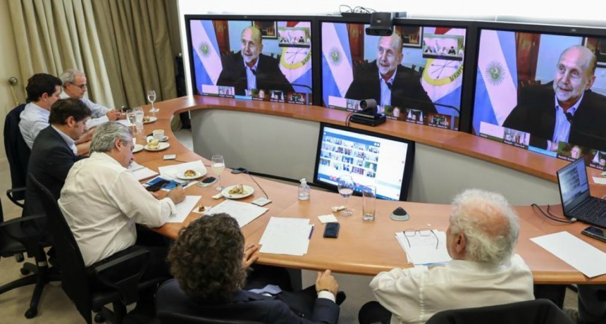 Perotti en videoconferencia con el presidente Fern&aacute;ndez: "No hay que poner en riesgo todo lo logrado hasta aqu&iacute;, el aislamiento debe continuar"