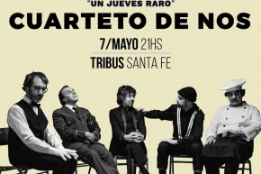 El cuarteto de Nos se presentar&aacute; en Santa Fe