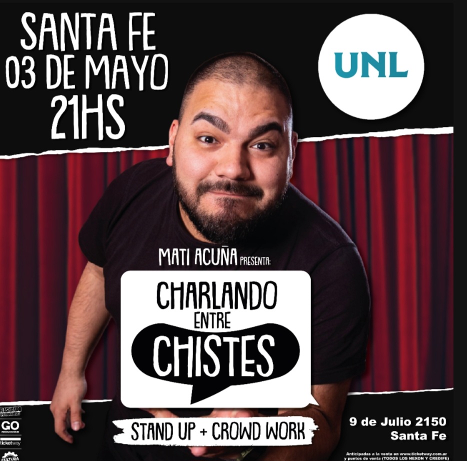 Mati Acu&ntilde;a vuelve a Santa Fe con su show de stand up 