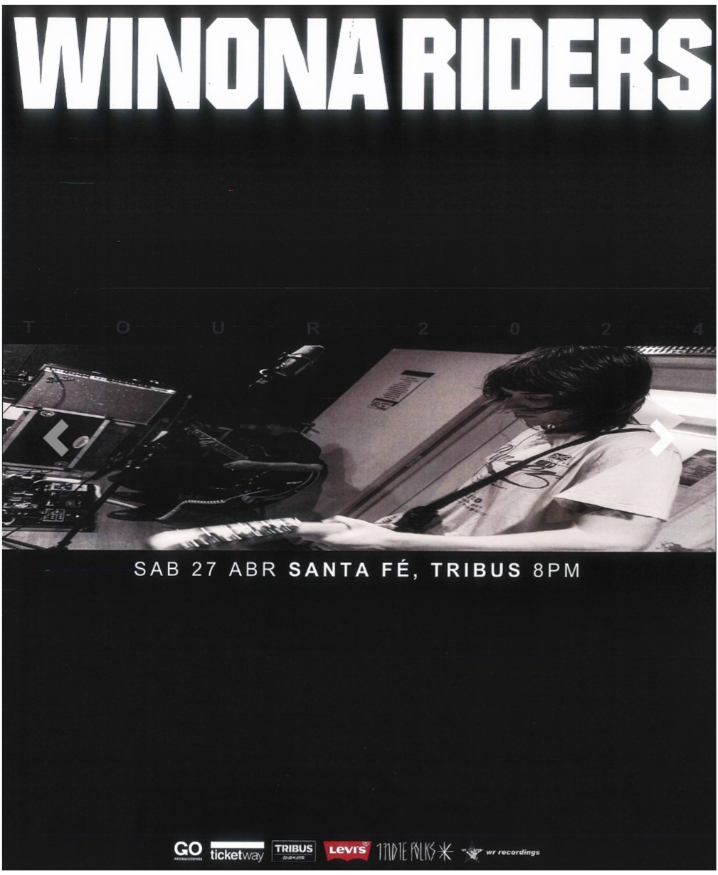 Winona Riders llega a Tribus presentando su disco "El sonido del &eacute;xtasis"