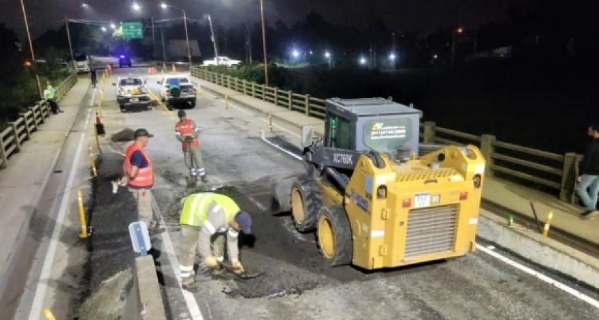 Vialidad Nacional finaliz&oacute; los arreglos en las rampas del puente Bailey sobre el Carretero