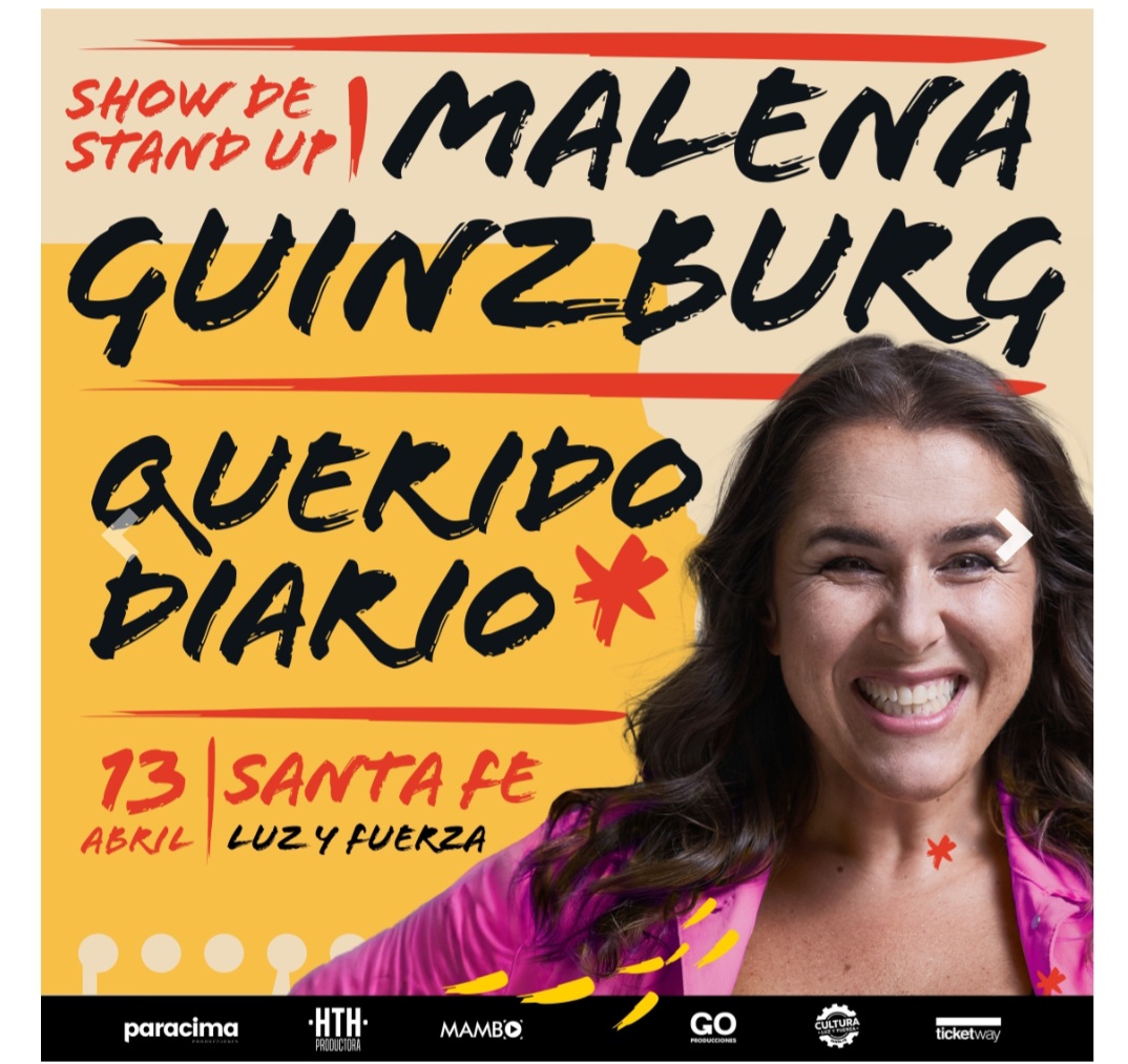 Malena Guinzburg llega a Santa Fe con exitoso unipersonal "Querido Diario"